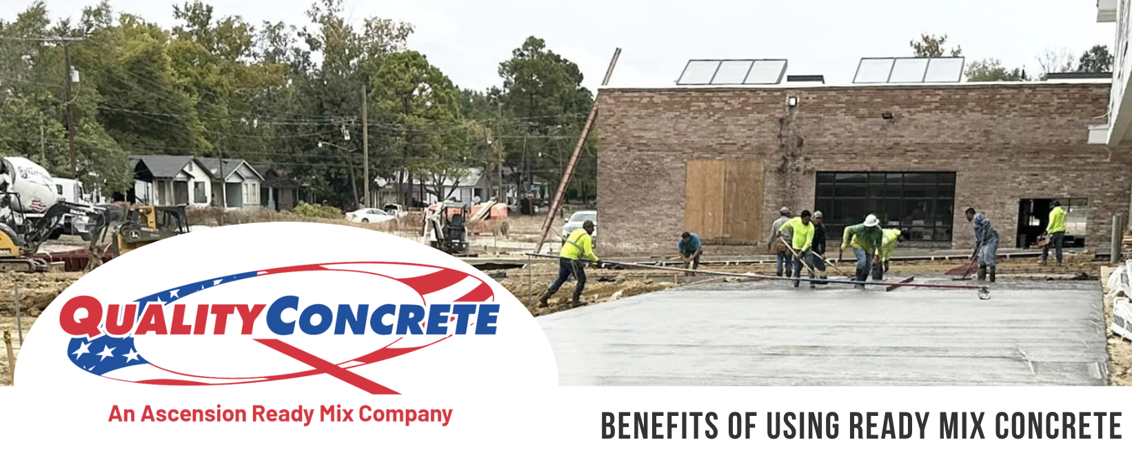 Quality Concrete workers working on a construction site