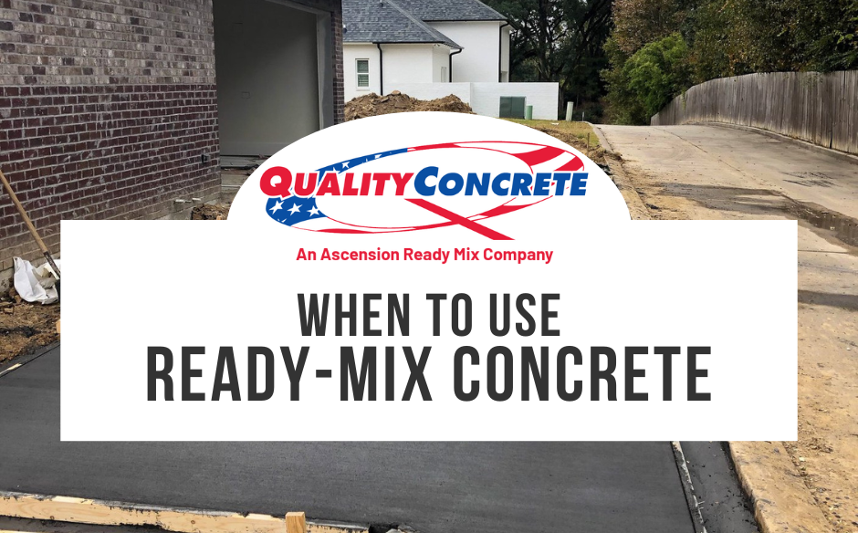 when to use ready-mix concrete banner