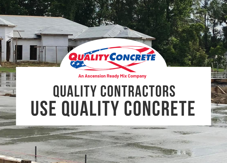 Quality Contractors USE Quality Concrete