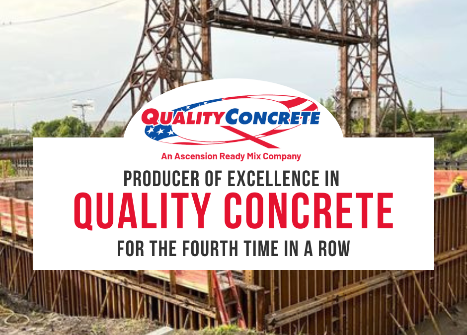 Quality Concrete Receives Fourth Consecutive Producer of Excellence in Quality Award