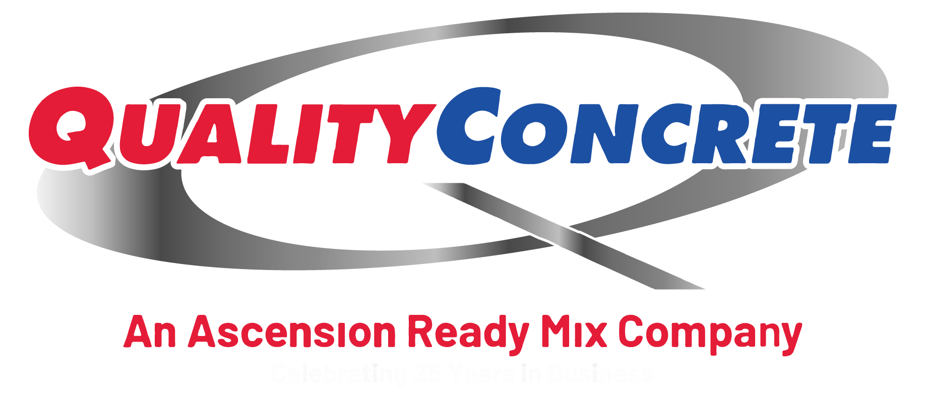 quality concrete an ascension ready mix company logo